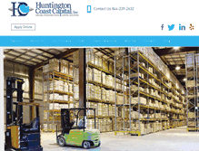 Tablet Screenshot of huntingtoncoastcapital.com